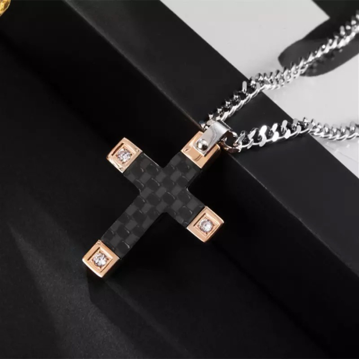 Lant cu pandantiv Brooks Diamond Cross [2]