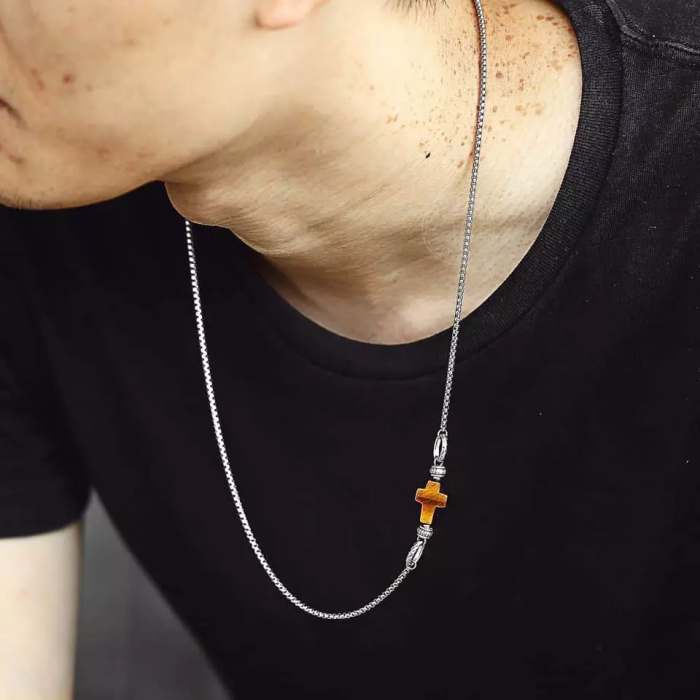 Lant cu pandantiv Brooks Stone Cross [2]