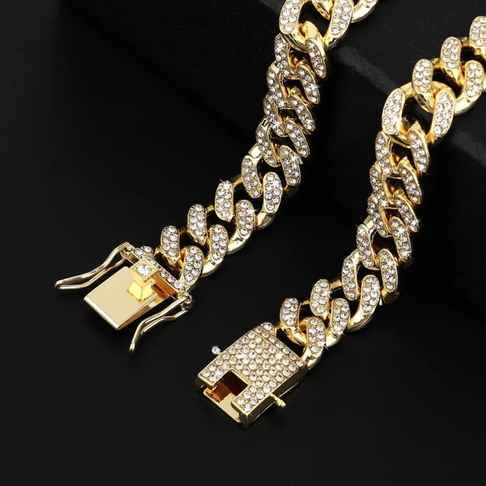 Lant Cuban Gold Diamonds 60 CM [4]