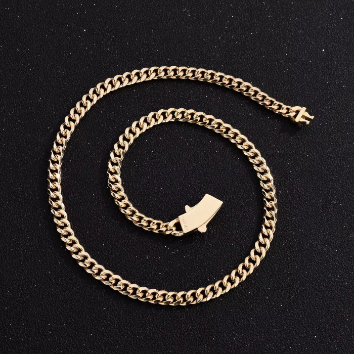 Lant Cuban Monaco Gold 14K Plated 6 MM [3]