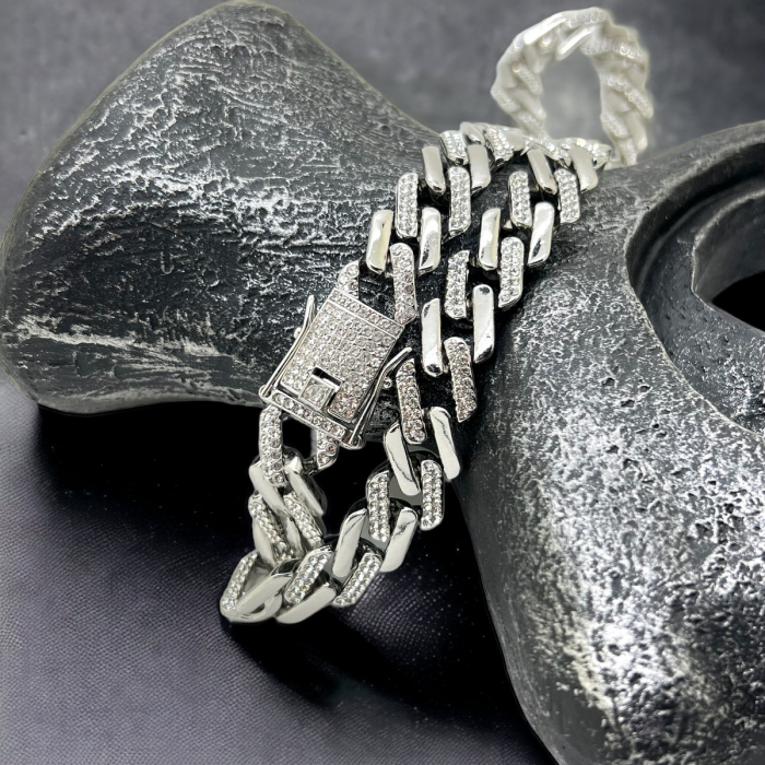 Lant Cuban Silver Diamonds [3]