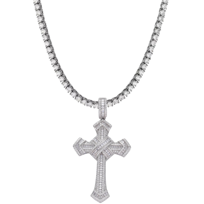 Lant Dama Tennis Crystal Cross [1]