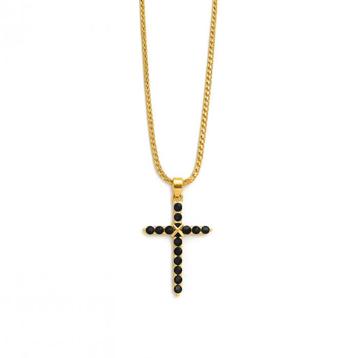 Lant Gold Black Tennis Cross [1]