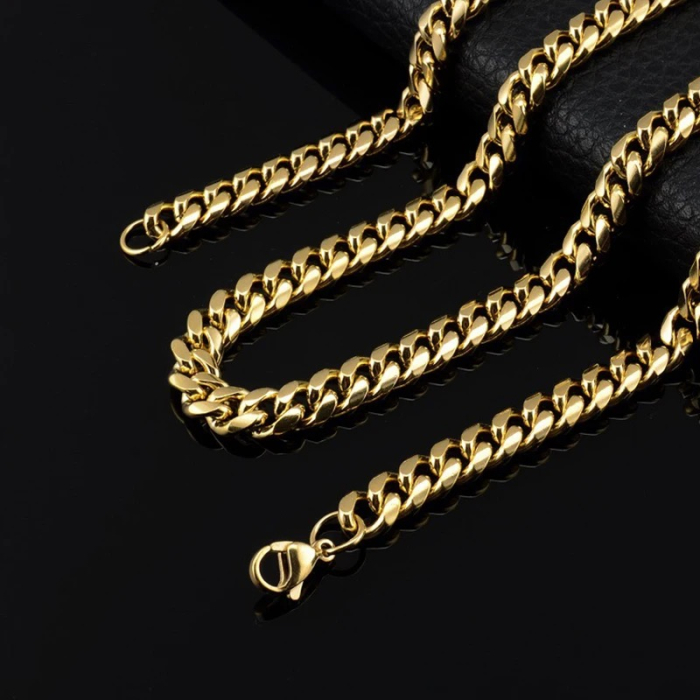 Lant Gold Cuban Stainless Steel 8 mm [3]