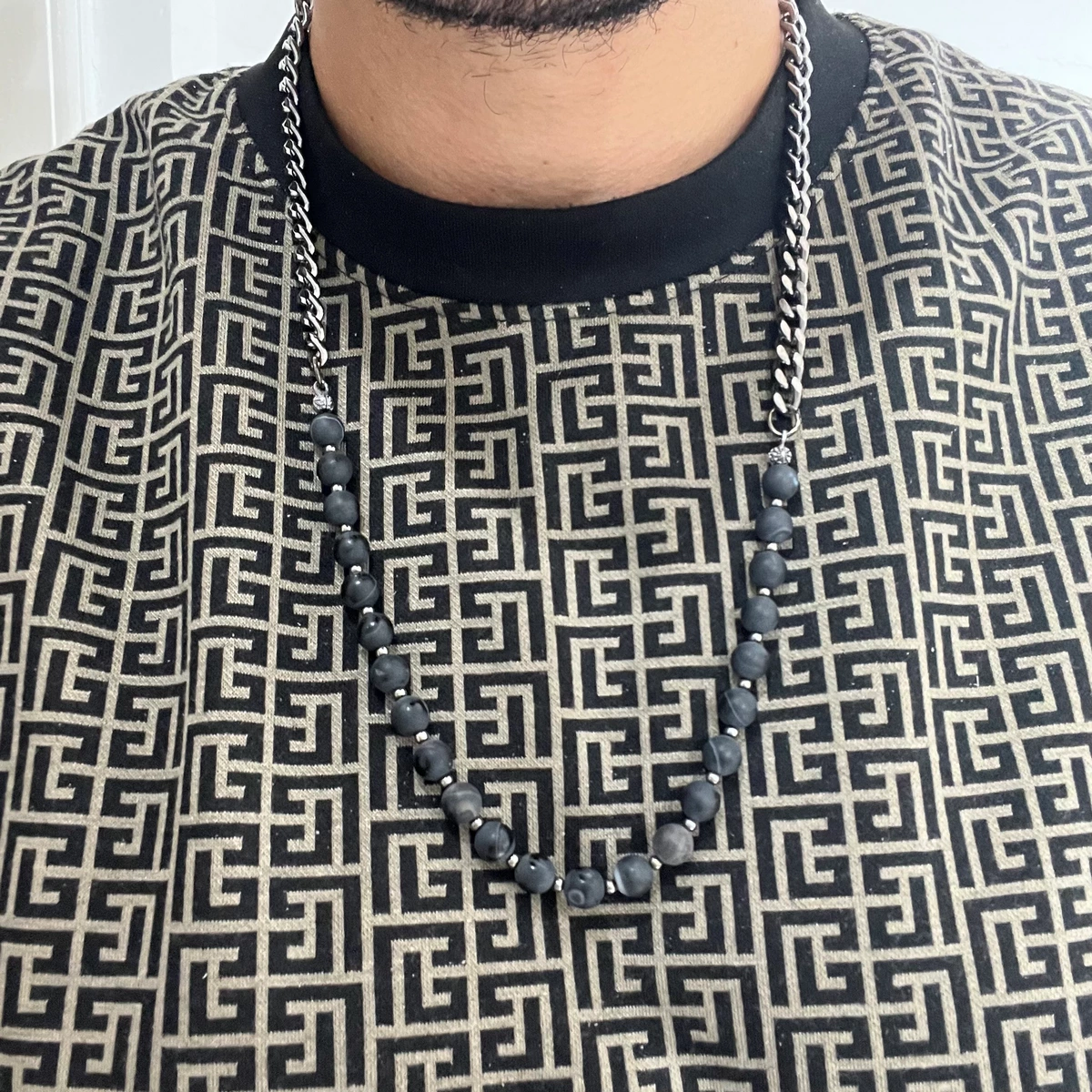 Lant Pantaloni Pietre Naturale Gri [2]