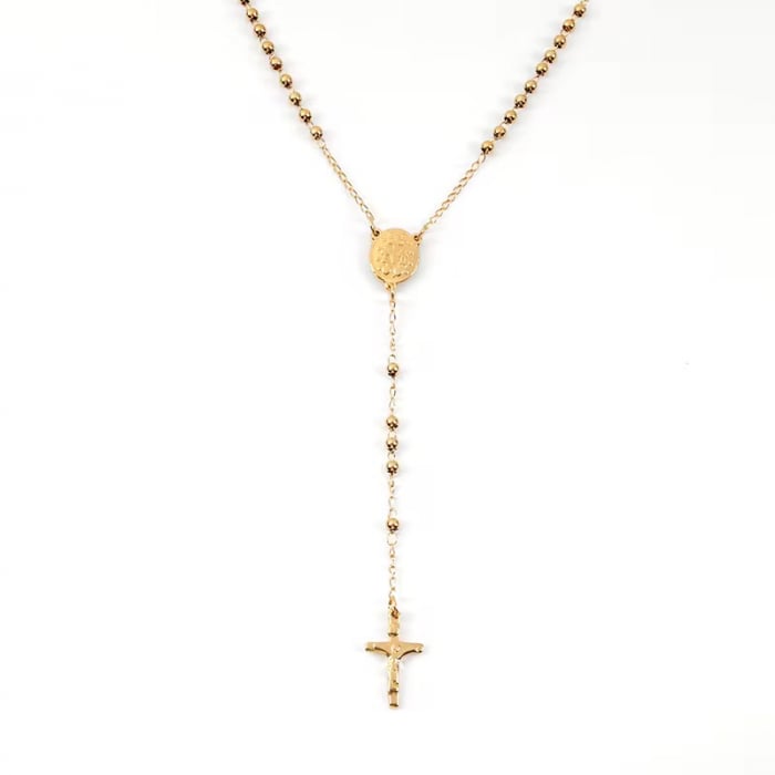 Lant Rosary Bile 4 MM Gold Classic [2]