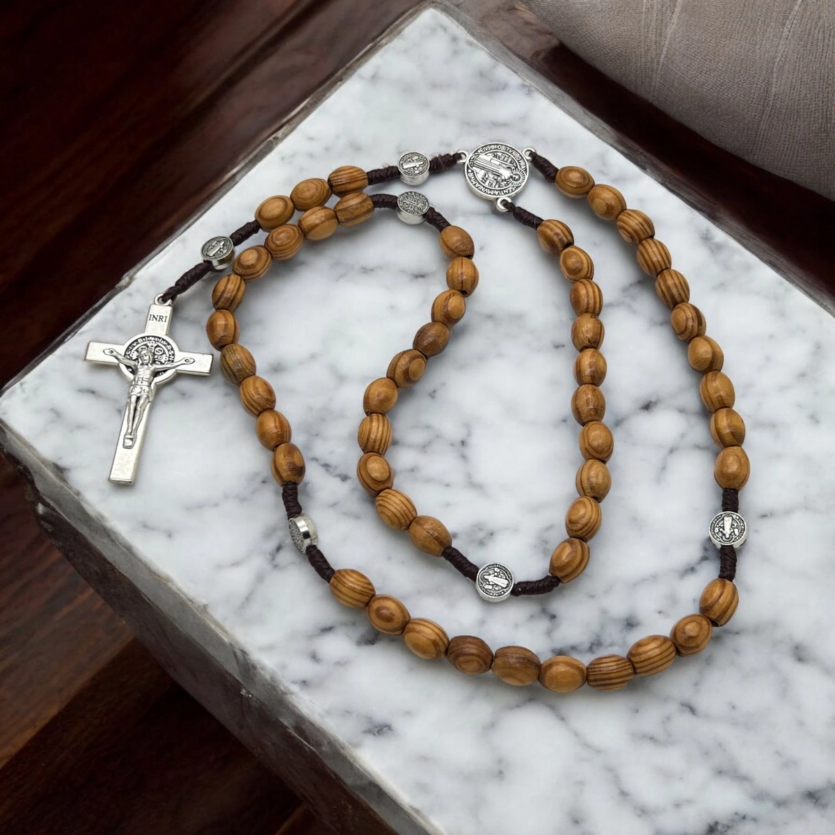 Lant Rosary Brown Wood 70 CM [3]
