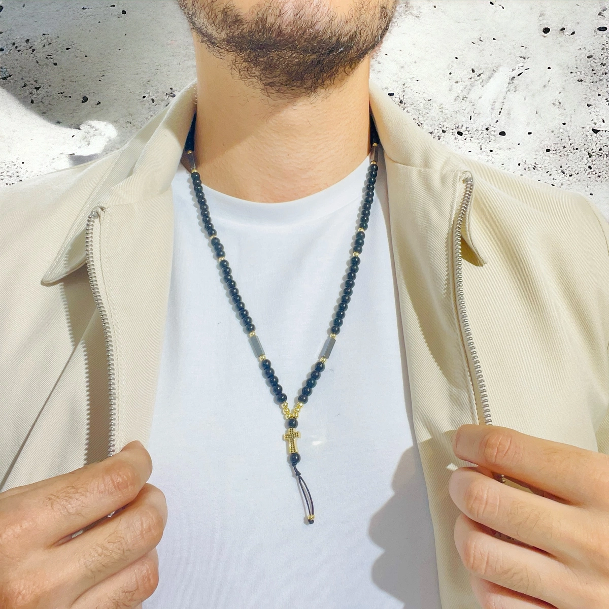 Lant Rosary GoldBlack Athos [3]