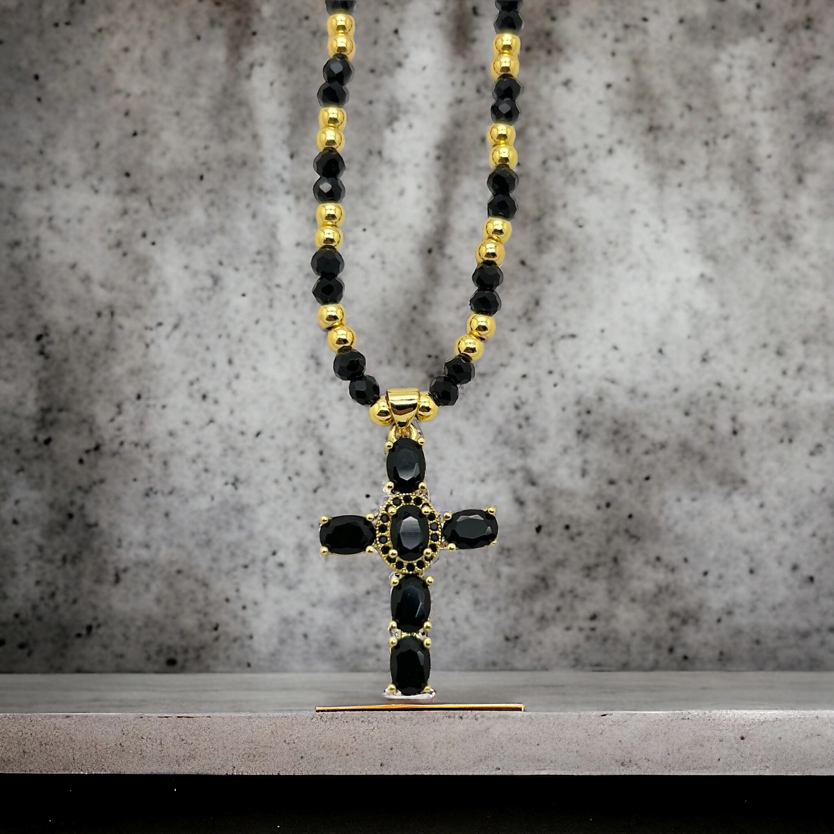 Lant Rosary Masterpiece Cross Black Diamonds [3]