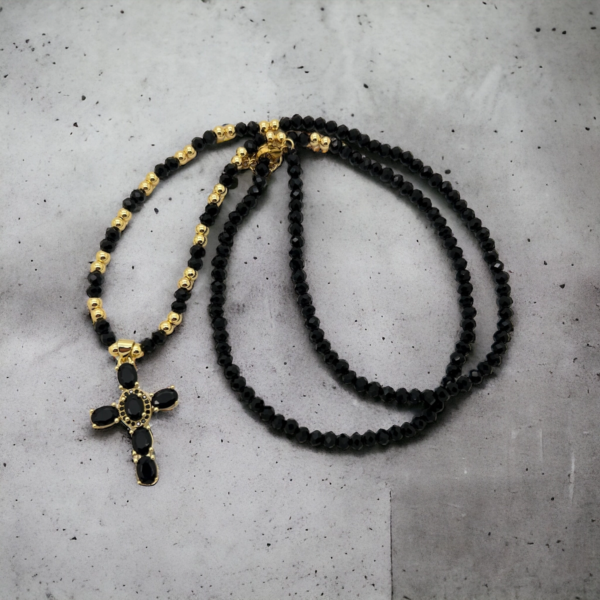 Lant Rosary Masterpiece Cross Black Diamonds [5]