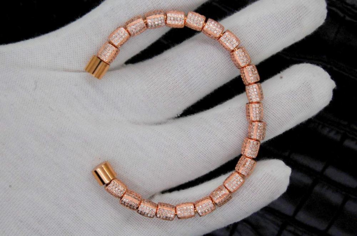 Luxury Rose Gold Brooks Bangle [2]