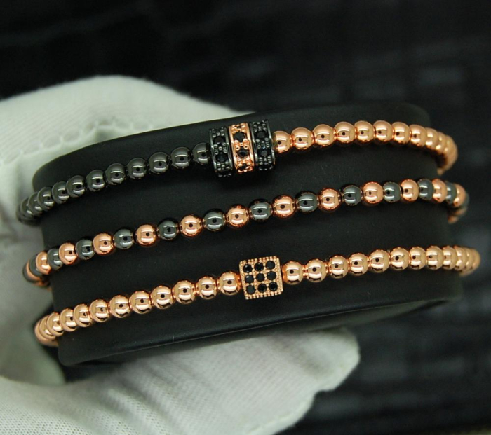 Luxury Set 3 Rose Gold Zircon Elements Ladies [4]
