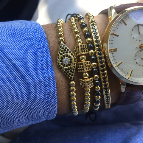 Luxury Set 4 Brooks Gold 14K Bracelets [2]