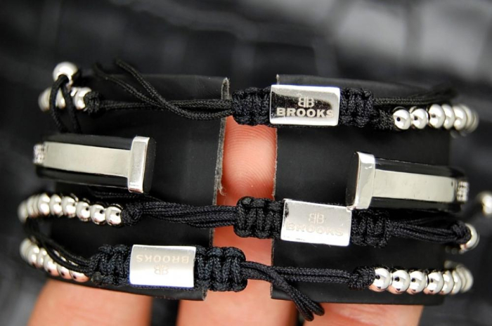 Luxury Set 4 Brooks Silver Bracelets [8]