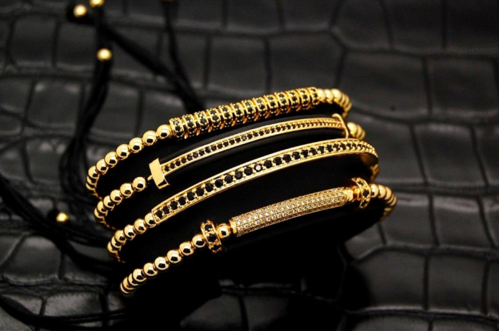 Luxury Set 4 Gold 14K Brooks Bracelets [3]