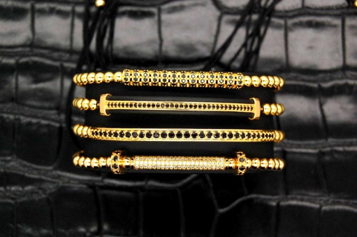 Luxury Set 4 Gold 14K Brooks Bracelets [5]