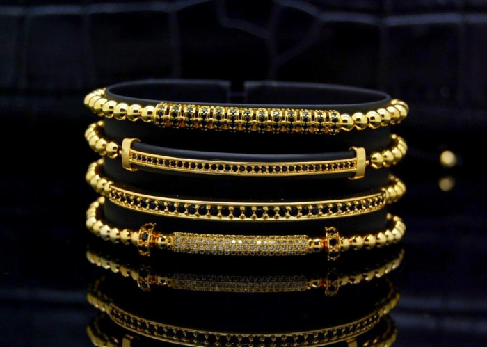 Luxury Set 4 Gold 14K Brooks Bracelets [2]