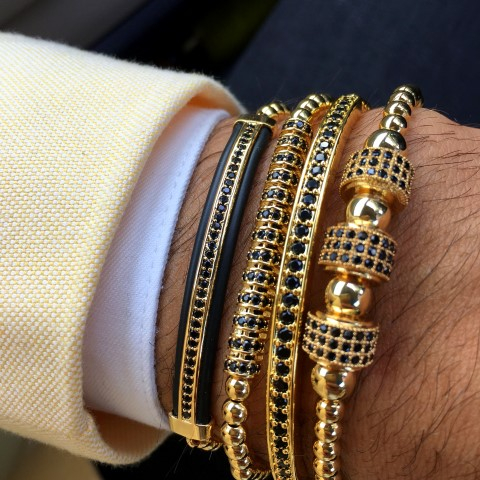 Luxury Set 4 Gold Brooks Bracelets [2]