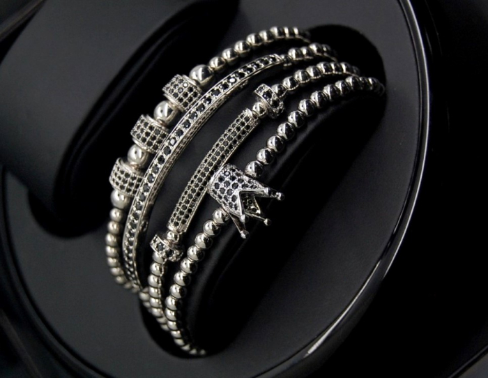 Luxury Set 4 Silver Imperator Brooks Bracelets [5]