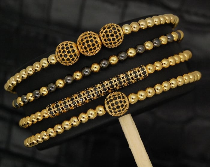 Luxury Set Brooks Gold Zircon Attitude [3]
