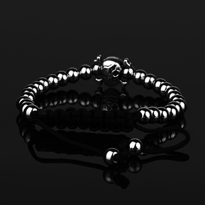 Men Skull Silver Bracelet [3]