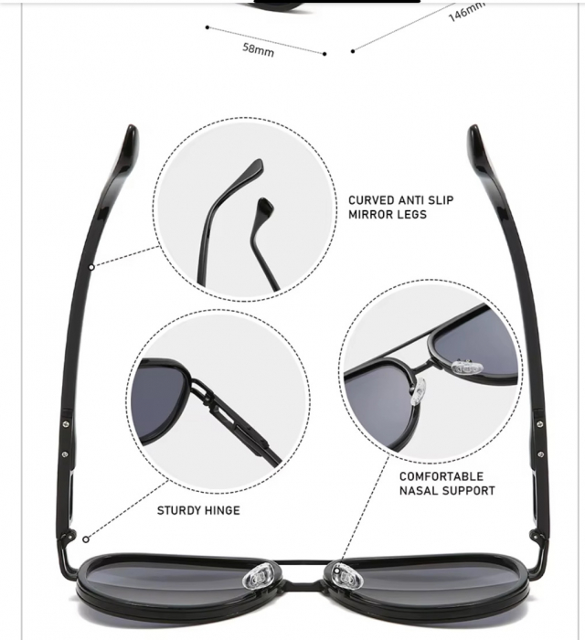 Ochelari Brooks Aviator Black Phaeton [2]