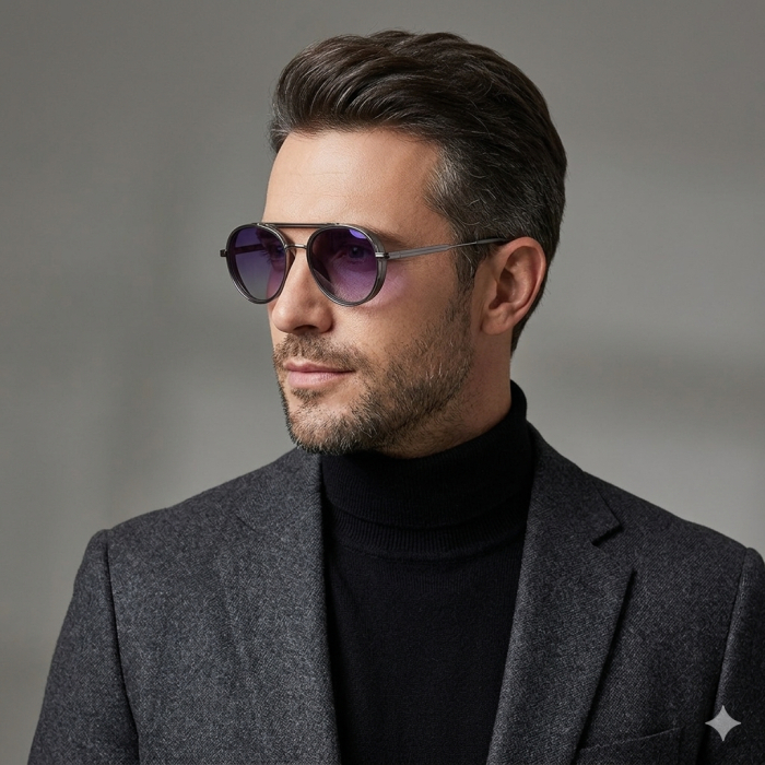 Ochelari Brooks Aviator Black Semi-Transparent [3]