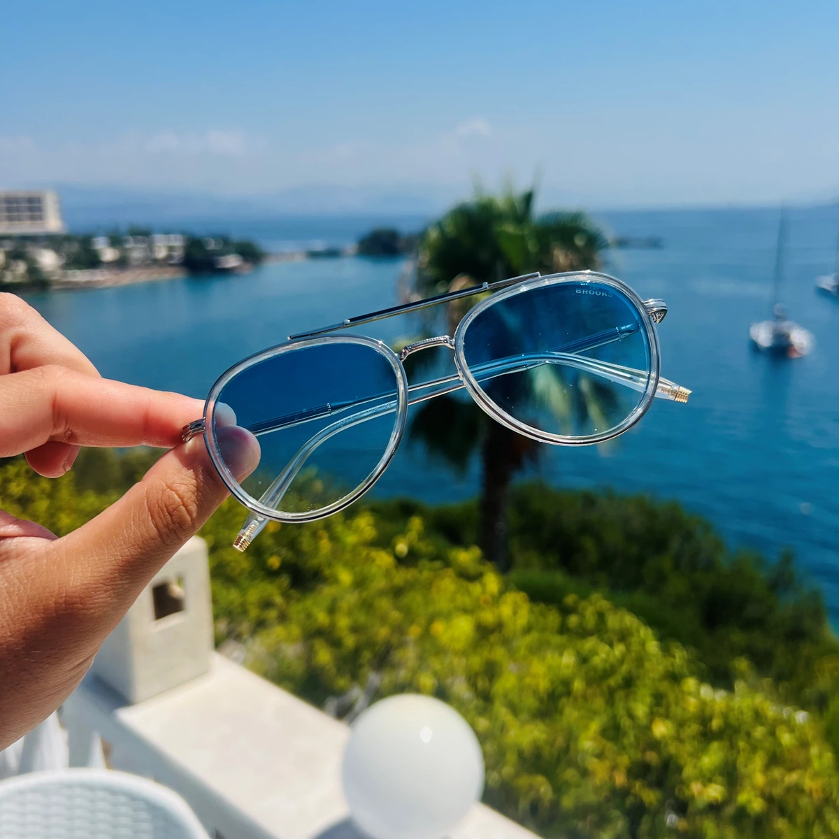 Ochelari Brooks Aviator Blue Degrade Mikonos [3]