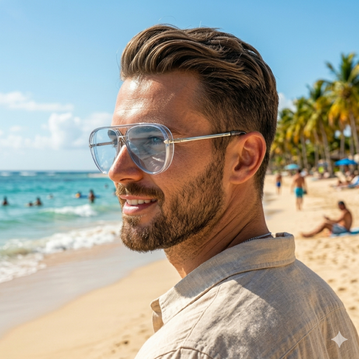 Ochelari Brooks Aviator Blue Lens [3]