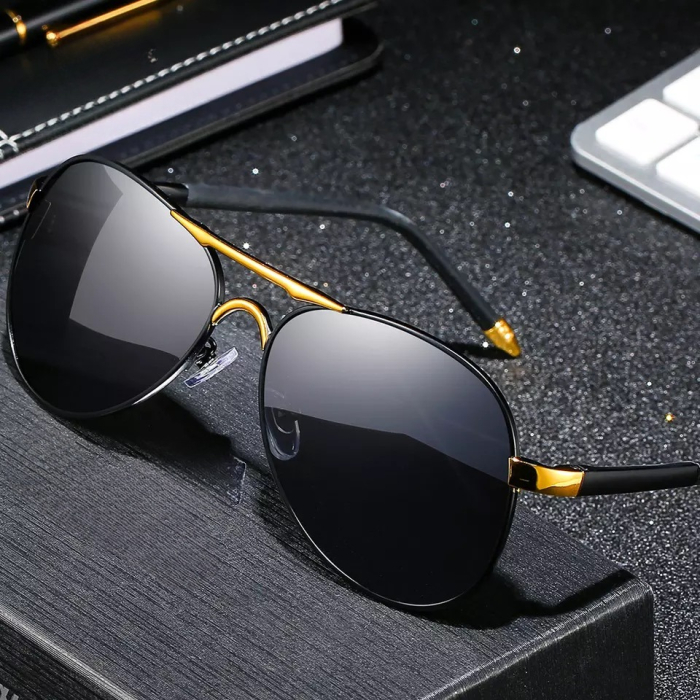 Ochelari Brooks Aviator GoldBlack Sappiro [3]