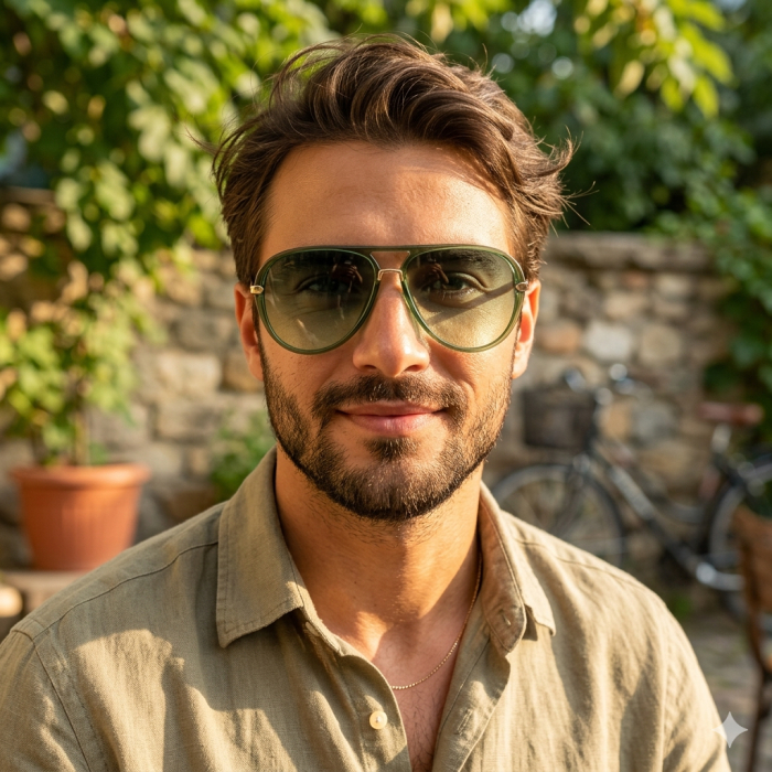 Ochelari Brooks Aviator Green Lens [3]