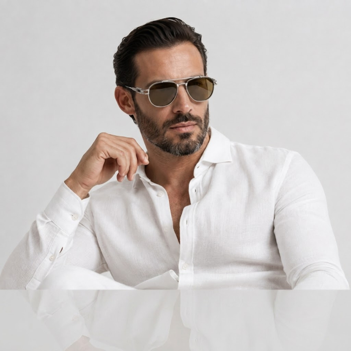 Ochelari Brooks Aviator Polarized Silver Riviera [2]