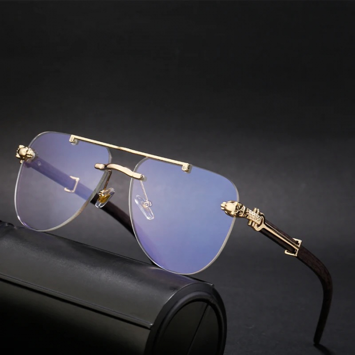 Ochelari Brooks Frameless Aviator Gatopardo Transparent [2]