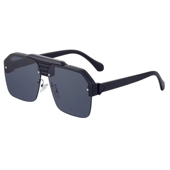 Ochelari Brooks Full Black Oversized Rimeless [1]