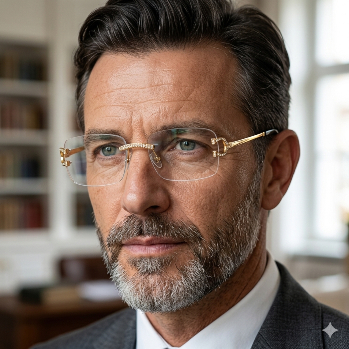 Ochelari Brooks Gatopardo Diamonds Rimeless [2]