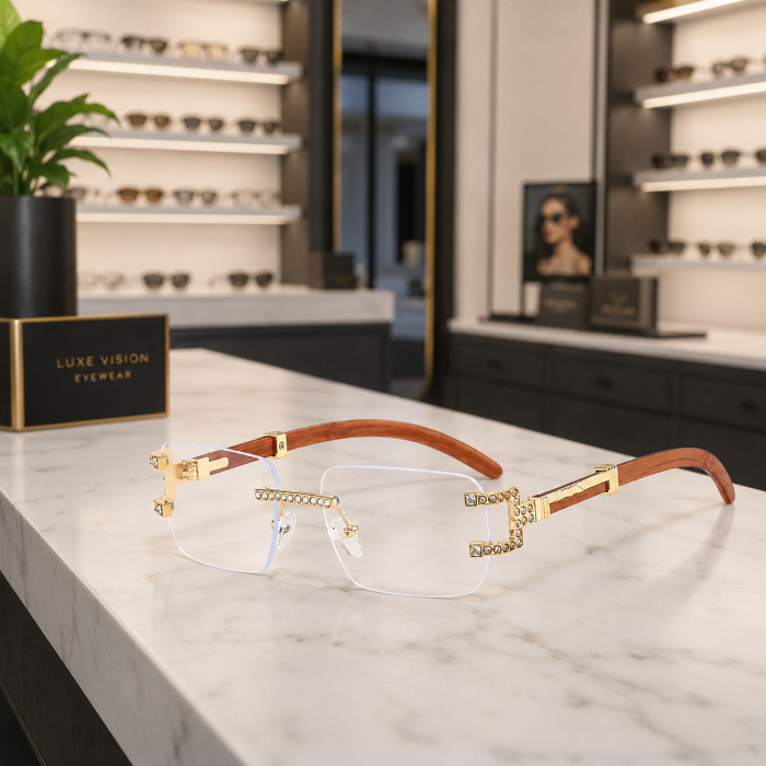 Ochelari Brooks Gatopardo Diamonds Rimeless [3]