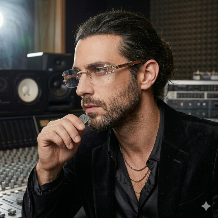 Ochelari Brooks Gatopardo Diamonds Rimeless The Artist [3]