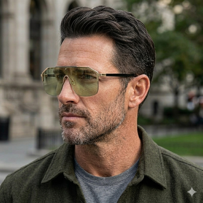 Ochelari Brooks Gold Edition Oversized Shield Sunglasses [2]