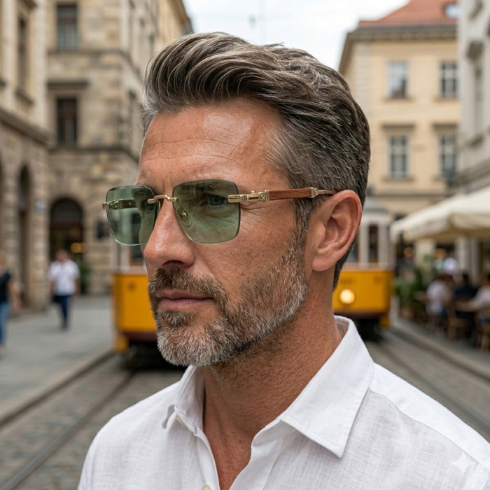 Ochelari Brooks Heliomati Luxury Gold Gatopardo [2]