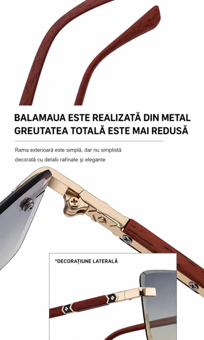 Ochelari Brooks Heliomati Vintage Rimeless Square [3]