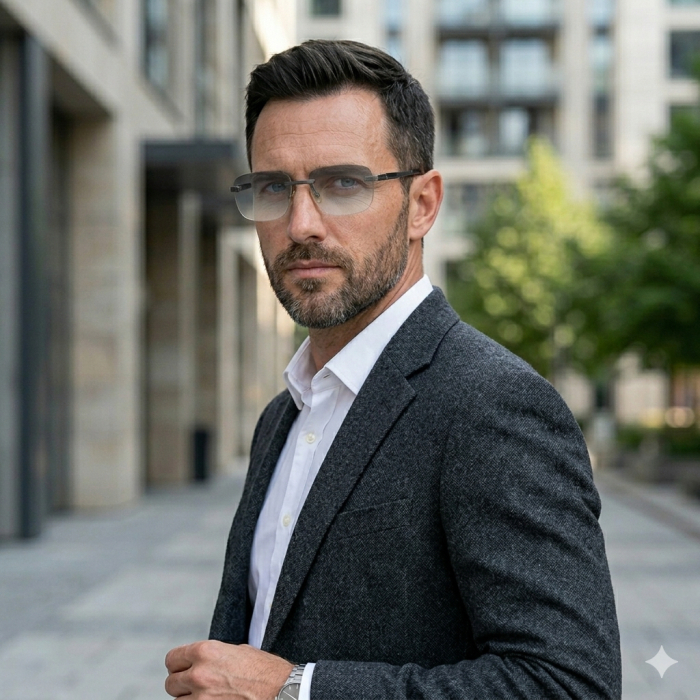 Ochelari Brooks Lentile Heliomate Rimeless Monaco Black [2]