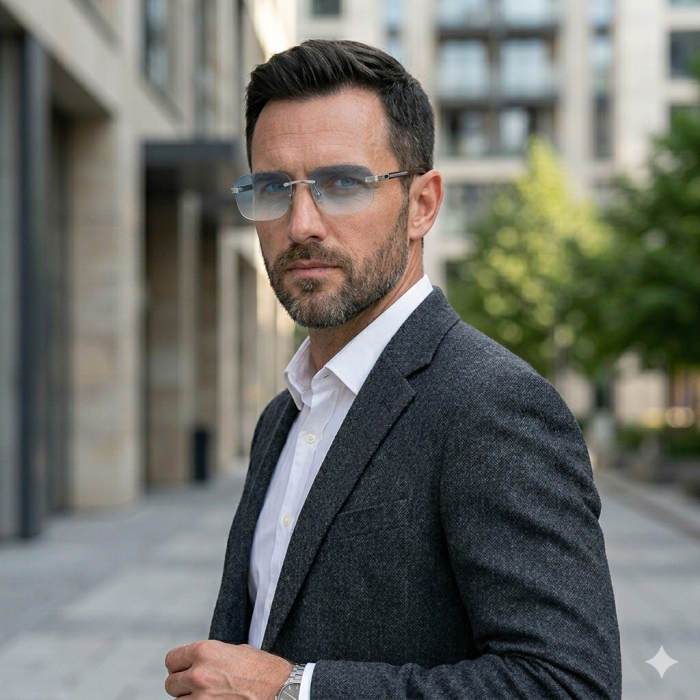 Ochelari Brooks Lentile Heliomate Rimeless Monaco Blue [2]