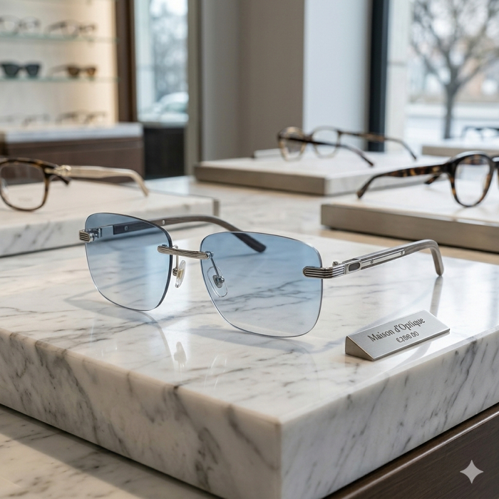 Ochelari Brooks Lentile Heliomate Rimeless Monaco Blue [3]