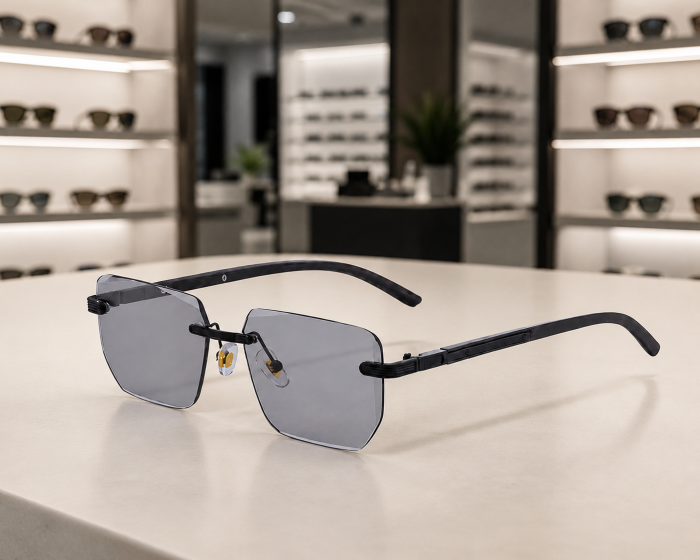 Ochelari Brooks Lentile Heliomate Rimeless Solitano Black [4]