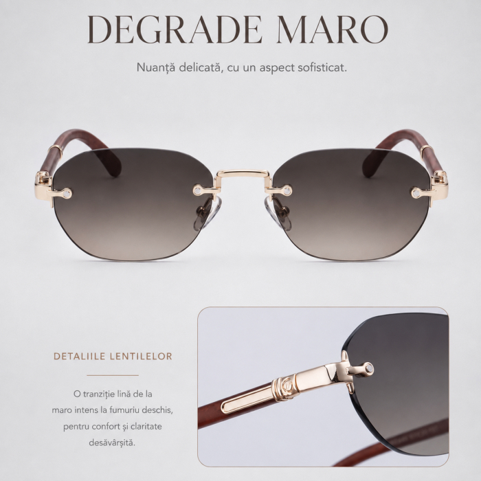 Ochelari Brooks Montclair Rimeless Cognac [3]