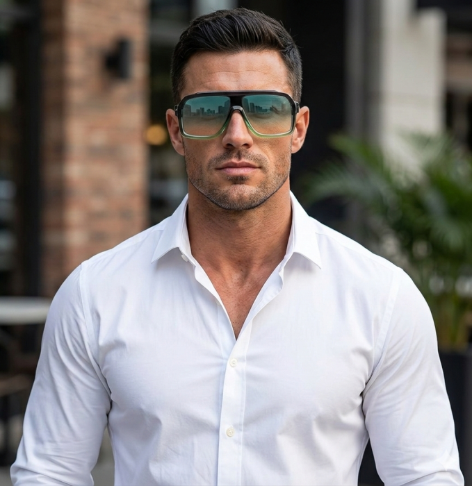 Ochelari Brooks Oversized Green Obsentum [3]