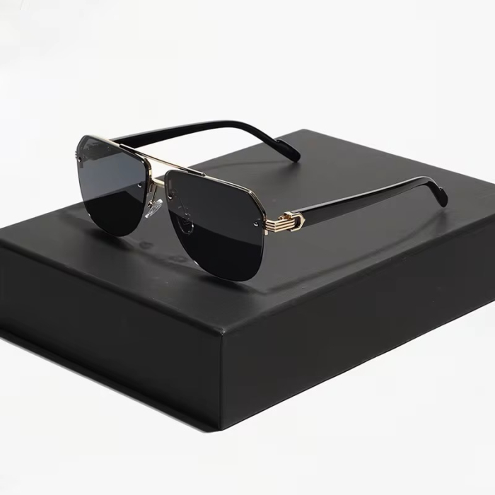 Ochelari Brooks Rimeless Aviator Black [4]