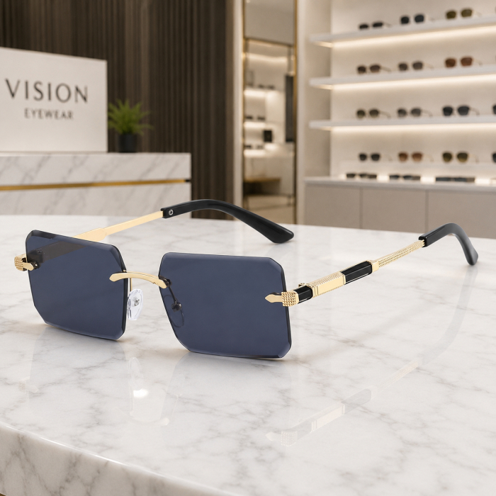 Ochelari Brooks Rimeless Black Lens Noir [3]