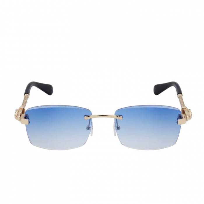 Ochelari Brooks Rimeless Blue Gatopardo Knitted Arms [2]