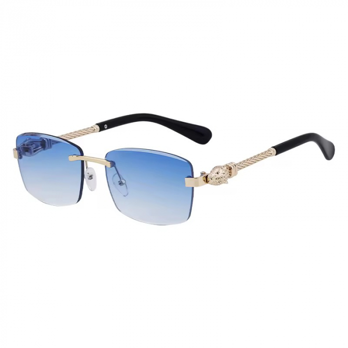Ochelari Brooks Rimeless Blue Gatopardo Knitted Arms [1]
